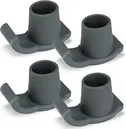 Walker Ski Glides Accessories Heavy Duty 4 PCS, Replacement Walker Caps or Walker Pads also for Rollators; Universal Fit Glide Caps Tool-Free Installation
