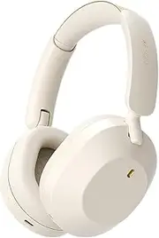 Solo Active Noise Cancelling Wireless Headphones Over Ear 130H Playtime Bluetooth 5.4 App Control 35ms Low Latency Hi-Res Audio with mic Call Noise Cancellation for Gaming Music Read Live (White)