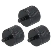 3Pcs Mic Stand Adapter 1/4 Female to M4 Male Thread Screw Adapter Aluminum Black