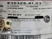 Carol E3532S 12/2C Sol UnShield Plenum Fire Alarm Cable Wire FPLP/CL3P /50ft