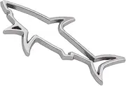 Car Emblems and Badges - Shark Car Window Stickers,Metal Weatherproof Sun-Proof Modification Label for Hood Truck Motorcycle