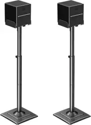 Clamp On Desktop Speaker Stand Holder Pair, Heavy Duty Audio Studio Monitor Stan