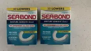 Sea Bond Secure Denture Adhesive Seals, Original Lowers - 2 Boxes 30 Count each