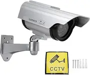 Dummy Camera Fake Monitor Surveillance System Simulated Appearance Solar Panel Sticker Deterrence for Security Monitoring