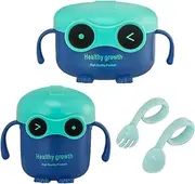 Phewl Kids Plates and Bowls Sets,Kids Plates and Bowls Sets,Cute Kids Cutlery Set with Vista Printed Bowls, Cups, Spoons and Forks | Kids Cutlery Sets Children's Dinnerware Sets Food Grade Safe Travel