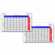 Weight Conversion Chart Neonate Range Horz Badge ID Card Pocket Paramedic Nurse