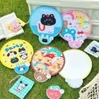 Portable Folding Group Fan Cartoon Mini Round Fan Outdoor Handheld Fan