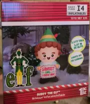 New Gemmy 3.5 Ft Buddy the Elf Christmas LED Airblown Yard Inflatable Lighted