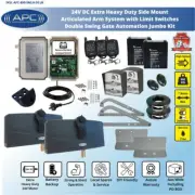 Extra Heavy Duty 24V Remote Control Gate Openers for Double Driveway Gates