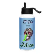 "Día de los Mocos" Stainless steel bottle Muertos Mexican Halloween Snot