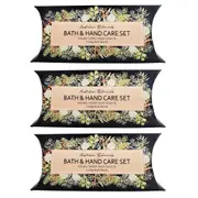 3x 2pc Urban Evie Floral 50g Bath Bomb & 50ml Moisturising Hand Cream Set Navy