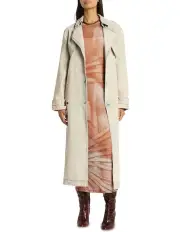 [Sass & Bide] Beached Denim Trench in Blush