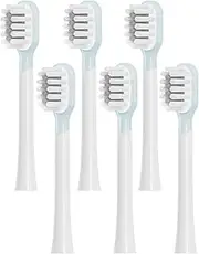 Viiotu Electric Toothbrush Head Compatible with Laifen, 6 Pack Adult Toothbrush Replacement Heads Compatible Laifen Electric Toothbrush (6 Gray, Sensitive)
