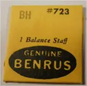 Benrus BH - Part 723 – Balance Staff - Factory Watch Replacement / Repair Part