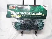 Christmas String Lights 105 Count Incandescent Mini Contractor Grade 48' Green