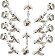 JUMPLAWN 10Pcs Fishing Alarm Bells High Sensitivity Rod Bells for Sea Fishing Portable Fishing Supplies for Anglers Loud Sound Indicator for Fish Bites