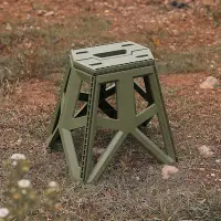 在飛比找Yahoo!奇摩拍賣優惠-戶外露營折疊凳子便攜手提塑料凳軍事戰術風格日式釣魚凳冰水桶架