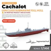 1/144 USN Cachalot Class Submarine Full Hull Military Model Kit SSC144953S-A