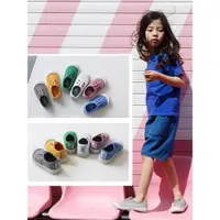 在飛比找ETMall東森購物網優惠-一腳蹬春秋款低幫入園兒童帆布鞋