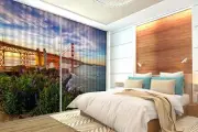 3D Red bridge 5 Blockout Photo Curtain Printing Curtains Drapes Fabric Window AU