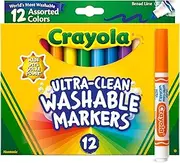 Crayola 12 Ct Ultra-Clean Washable Markers