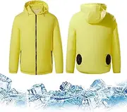 [KUMADAI] Summer Cooling Jacket Air Conditioned Jacket USB Charging Cool Vest Men Cooling Fan Jacket Outdoors Sunscreen Jacket