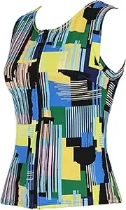 [Wacoal Swim Wear （ワコール スイムウェア)] Wacoal SWY723 Women's Swimwear, Top, Full Shape, Body Coverage, Fitness, Supports Up to Q Size, Large Sizes