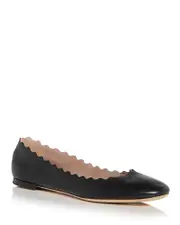 Chloe Women's Lauren Scallop Ballet Flats