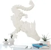 Articulated Dragon - 3-D Printed Dragon, Luminous Crystal Printed, Rotatable Articulated Glow-in-The-Dark, 11.8inch Christmas Joint Mobility Decoration Ornament for Home Desktop Decor