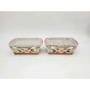 Temp-tations By Tara Christmas Holiday Poinsettia Mini Loaf Pans Set of 2