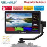 FEELWORLD F5 Pro V4 6" 4K Field On-Camera Video Monitor 3D LUT for DSLR Cameras