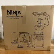 Ninja AMZ493BRN Compact Kitchen System Auto-IQ Blender - GRAY - NEW