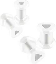 [BanaVega] 4PCS Silicone Double Flared Saddle Triangle Shaped Stretcher Ear Tunnel Gauge Plug Earring Lobe Piercing Jewelry Choose Sizes