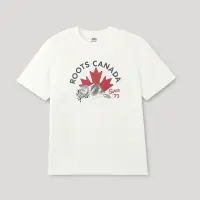 在飛比找新光三越 skm online優惠-Roots男裝-加拿大日系列 手繪海狸有機棉短袖T恤(白色)