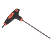 T15 Anti Tamper Proof Torx Key T-Handle Dual End Wrench, S2 Steel