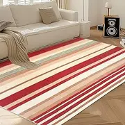 USTIDE Multicolor Kids Play Mat Ultra Soft Fluffly Striped Nursery Rug Nonslip Washable Playroom Bedroom Rug,Indoor Rug,120x180cm