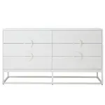 [James Lane] Havasa Dresser White - 6 Drawer