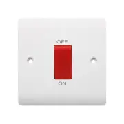 1 Gang Double Pole Cooker Switch