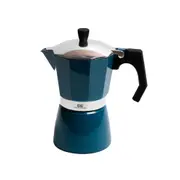 Coffee Culture Aluminium 9-Cup Espresso Stovetop Coffee Maker Brew Pot Blue