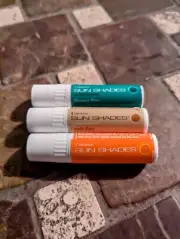 Sun Shades Lip Balm SPF 15 ~ Mountain Mist, Pina Colada, & Vanilla Bean ~ NEW