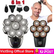 EElectric Head Shavers for Bald Men 7D/9D Head Razors & Nose Trimmer LED Display