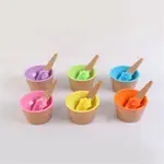 甜點教具 冰淇淋碗 六色ㄧ組 甜點教具 甜點碗 冰淇淋碗 顏色配對 甜點配件 甜點素材
