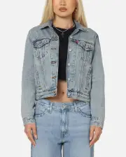 [LEVI STRAUSS AND CO] Levi Strauss And Co Women's Original Trucker Jacket Blue - Size S S Blue