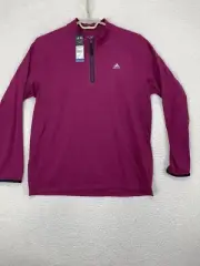 Adidas women climacool jacket xl 1/4 Zip Purple Athlesure Athletic Gym Training