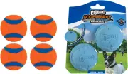 Chuckit! Ultra Ball Dog Toy (Medium) 4-Pack + Rebounce Ball 2-Pack