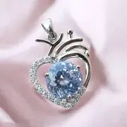 Natural Certified 26Ct Jeremejevite Gemstone Pendant In 925 Silver-Jewelry.