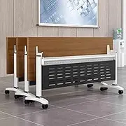 Folding Mobile Conference Table with Caster Wheels for Office and Classroom