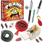 Prank kit, 15 PCS Prank Stuff, Pranks for Kids Adults, Cool Funny Prank Gifts for April Fools Pranks, Birthday, Christmas