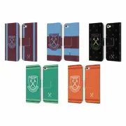 WEST HAM UNITED FC 2020/21 CREST KIT LEATHER BOOK CASE FOR APPLE iPOD TOUCH MP3