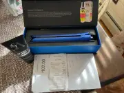 STRAIGHT AHEAD FLAT IRON BIONIC PRO- 1.25 " HAIR STRAIGHTNER-CERAMIC PLATES-Blue